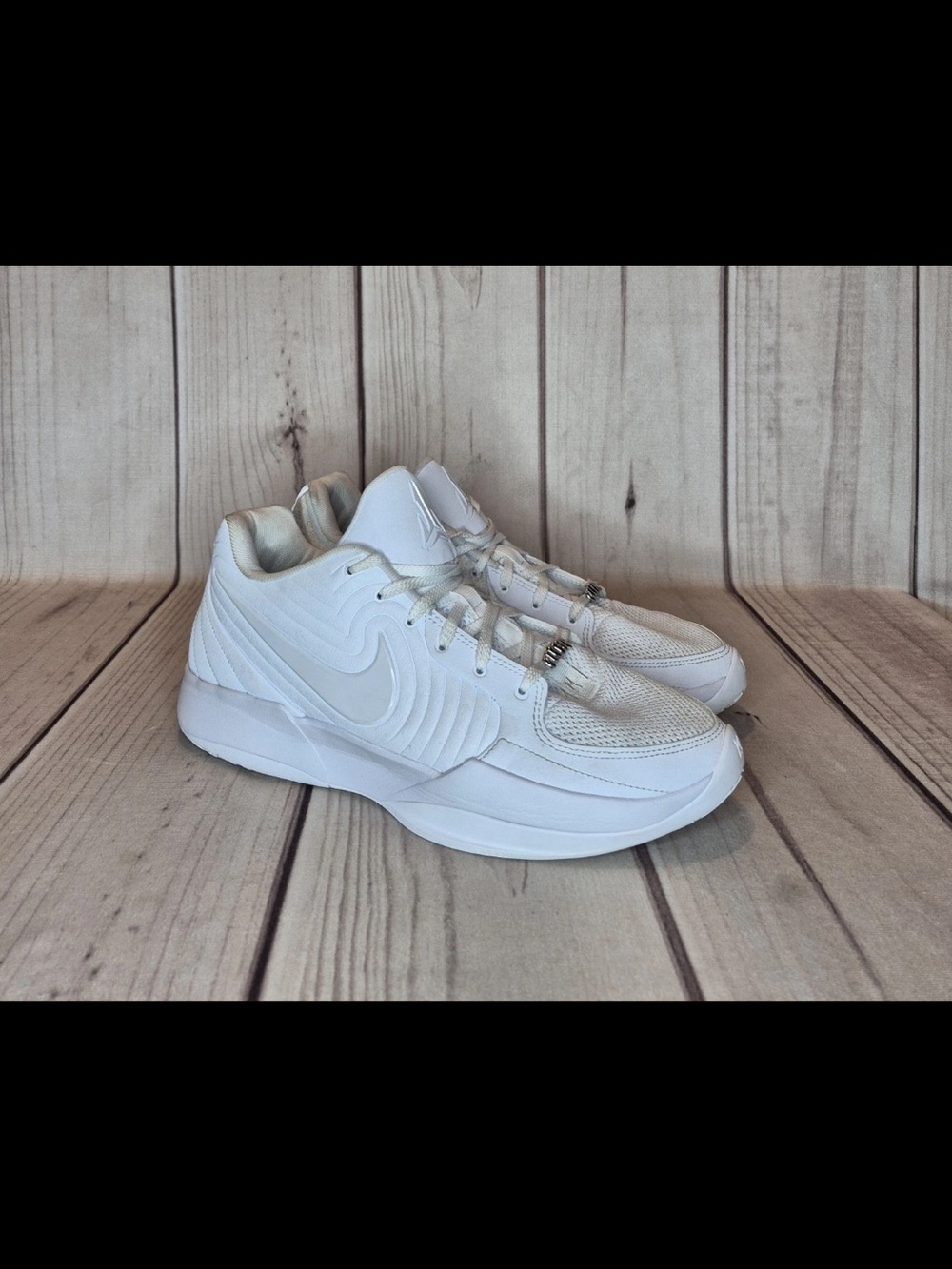Nike Men's Size 13 Ja 2 EP Basketball Shoes 'Triple White'